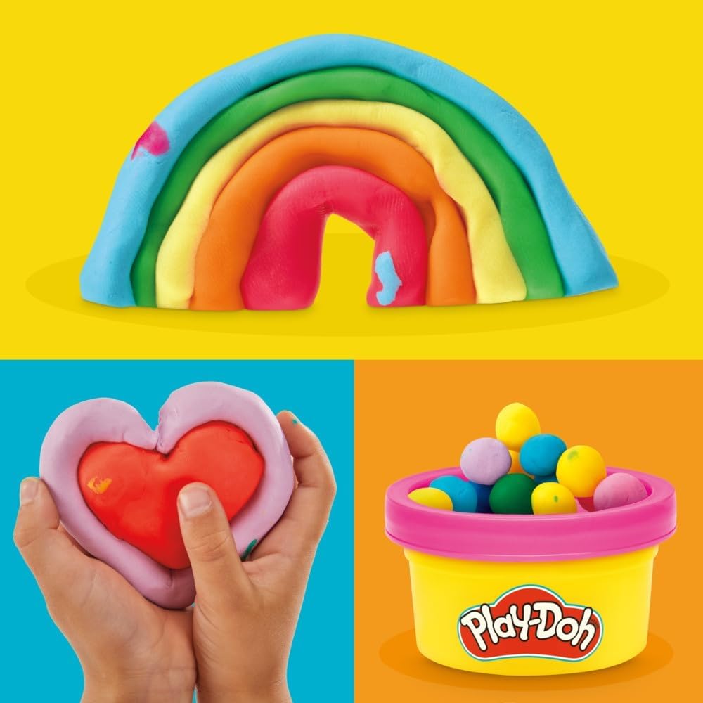Play-Doh 50 Pack Rainbow Favors, Mini Cans, 13 Colors, Party Supplies — view 3
