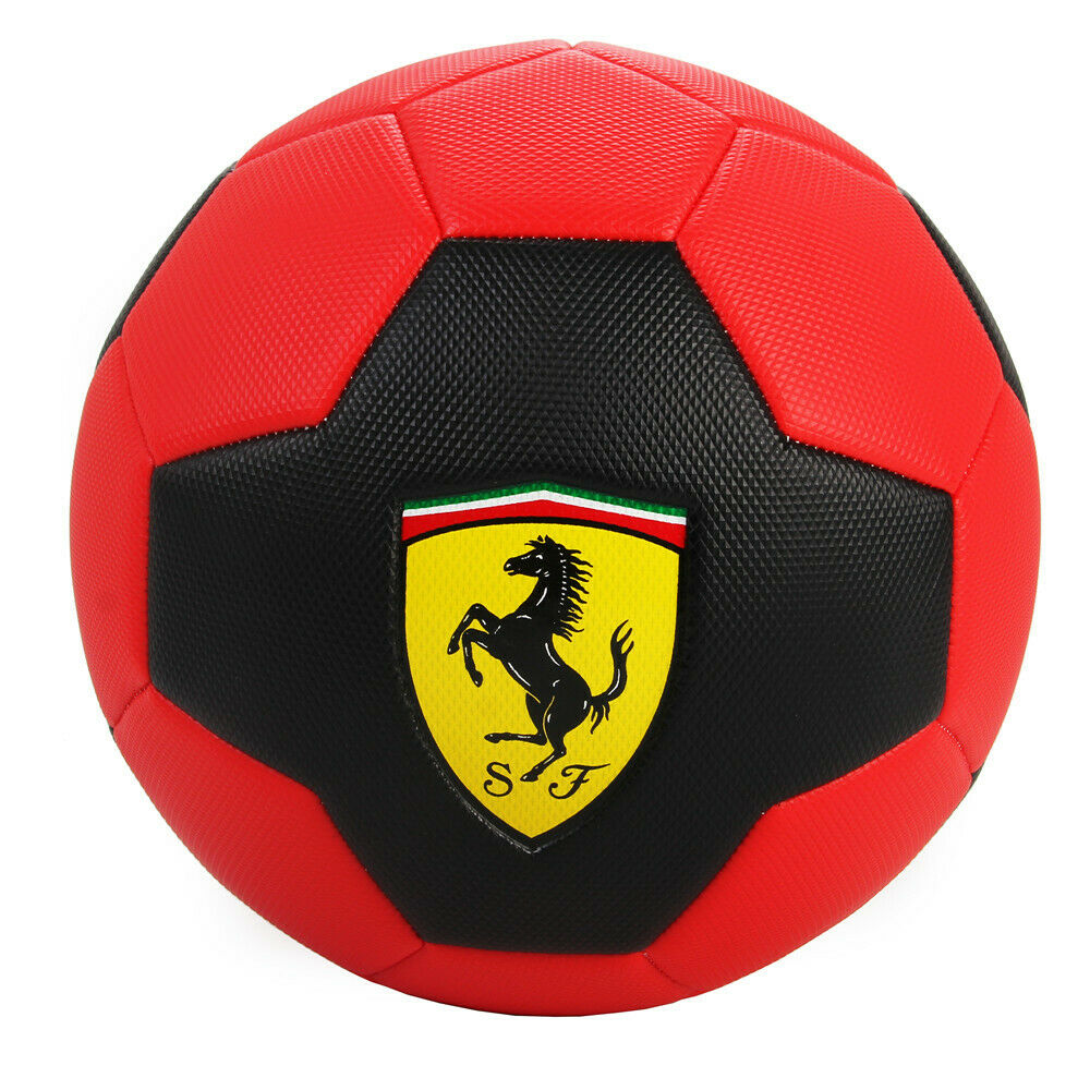 Mesuca Ferrari 5 Machine Sewing Soccer Ball Black Red F661 - Colorland Toys