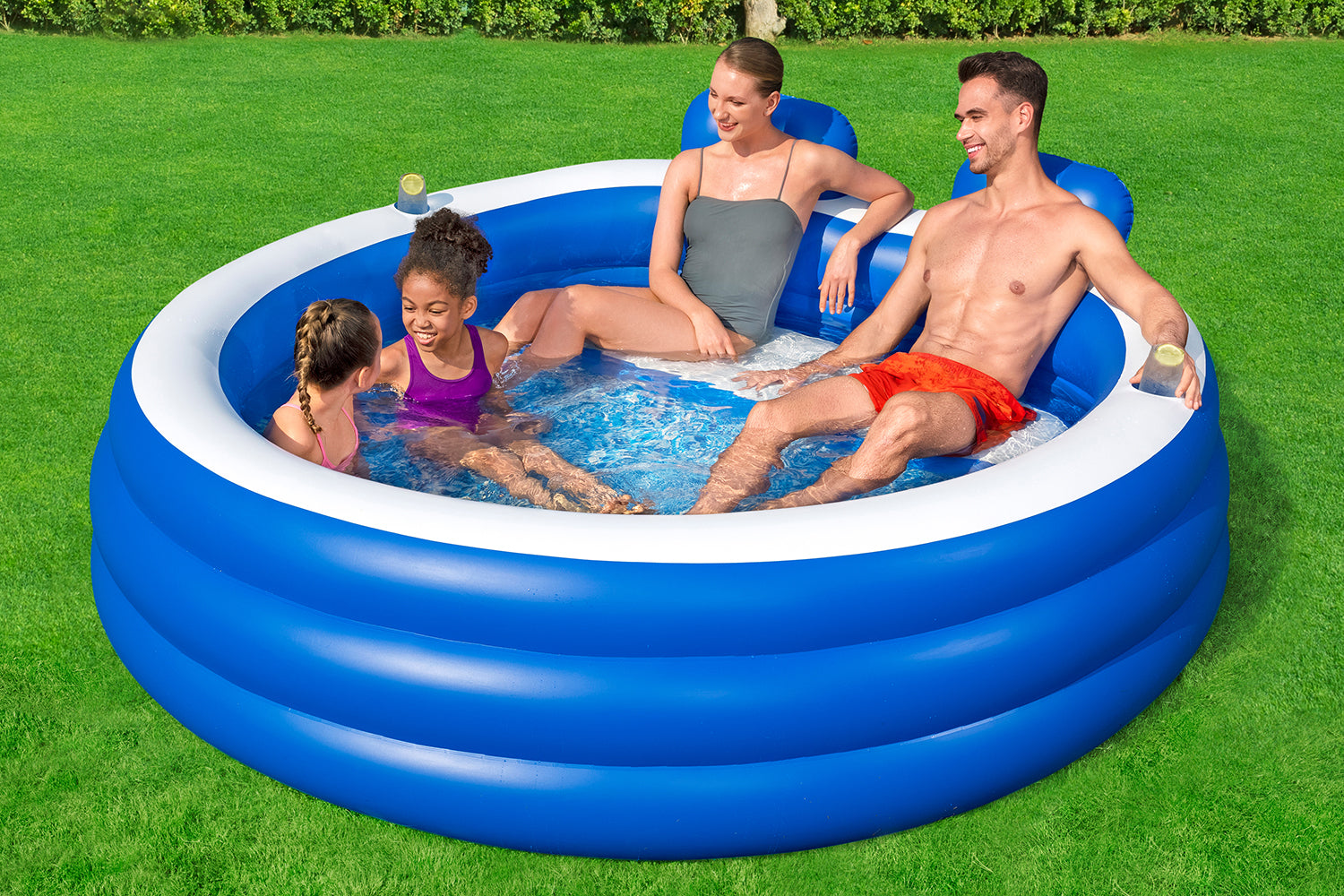 Bestway Family Pool Splash Paradise 231x219x79cm 54422 — view 3