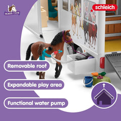 Schleich Horse Club 227PC Lisa Transporter Playset – Horse Toy Set — view 3