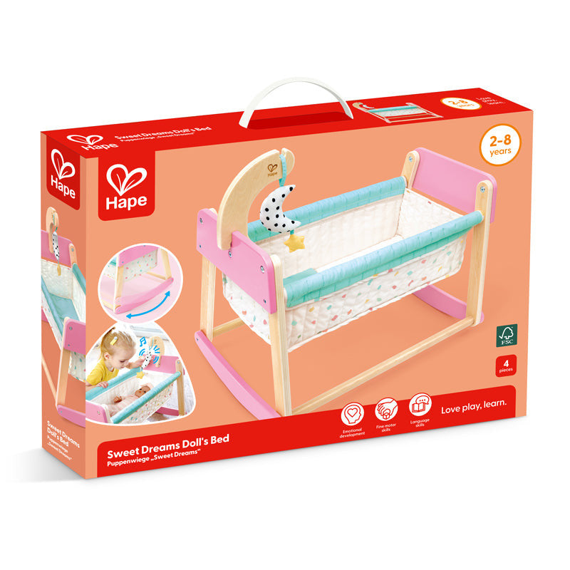 Hape - Sweet Dreams Doll's Bed — view 3