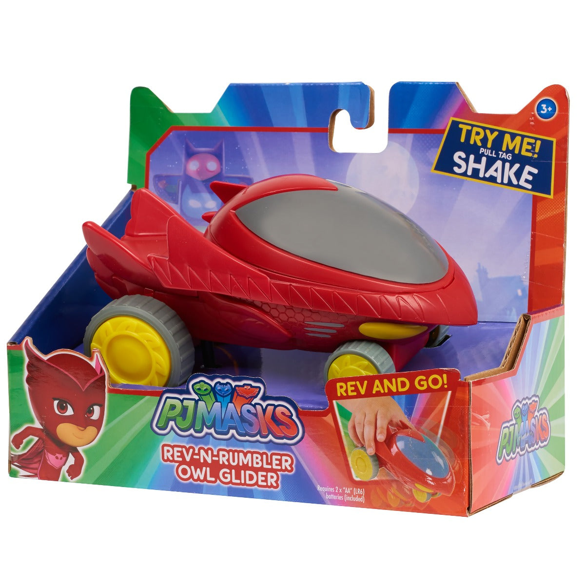 Disney Junior PJ Masks Rev-N-Rumbler Owl Glider Vehicle 24720 - Colorland Toys