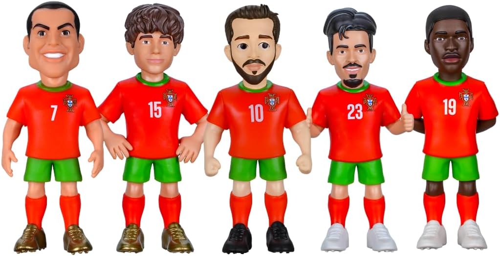 MINIX Football Stars Portugal 5 Figure Collectible Set 7cm — view 3