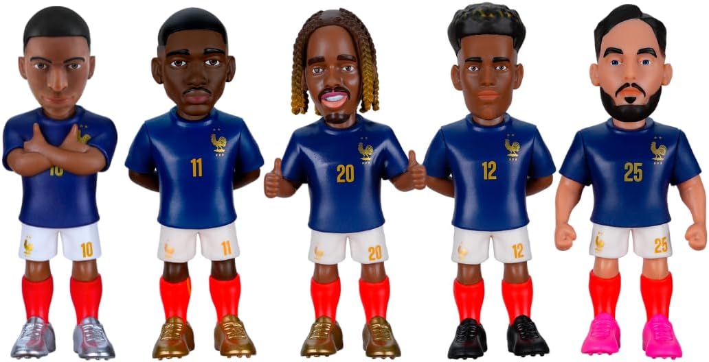 MINIX Football Stars World Cup France 5 Figure Collectible Set 7cm — view 3