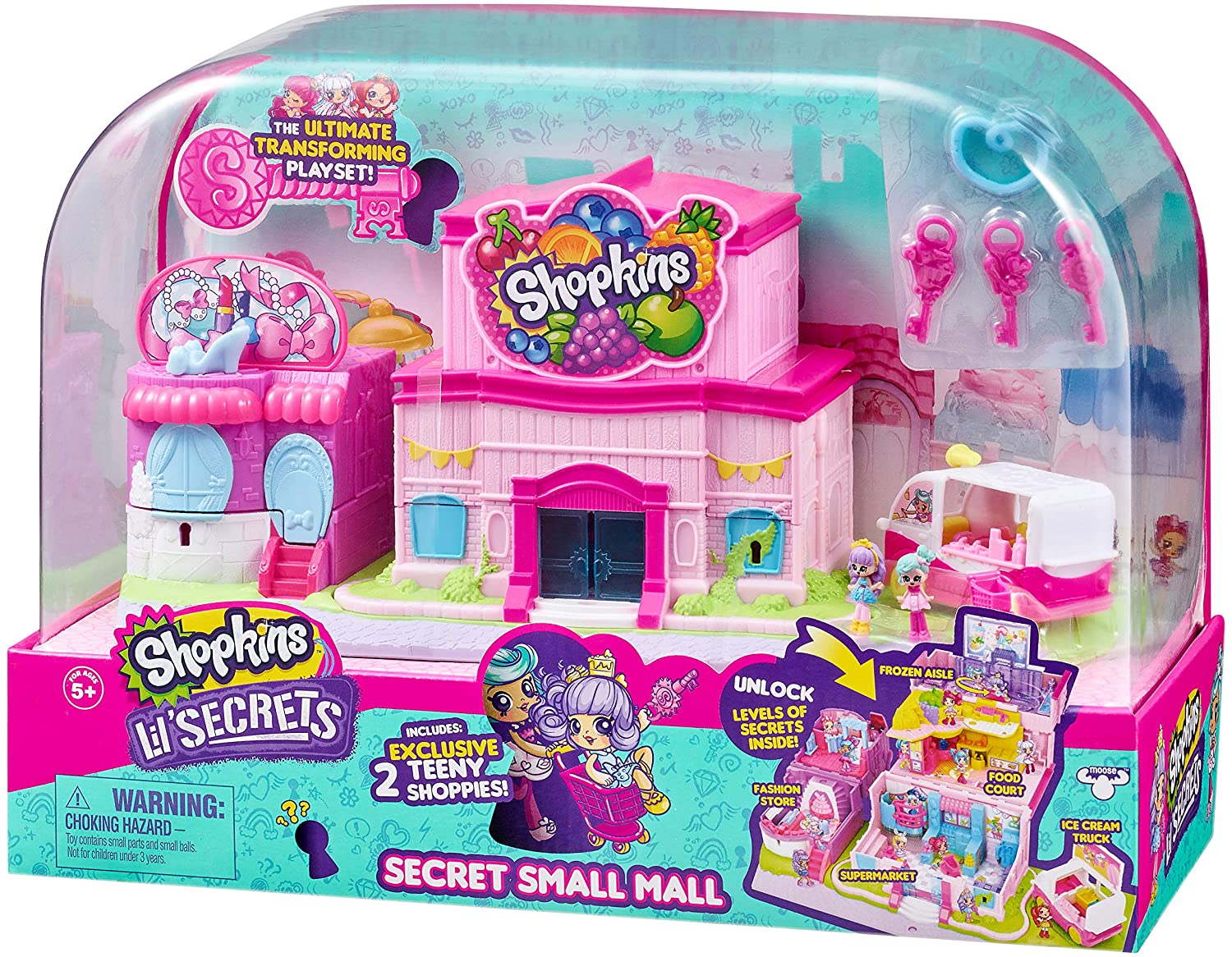 Shopkins Lil Secrets Secret Small Mall Playset 57482 - Colorland Toys