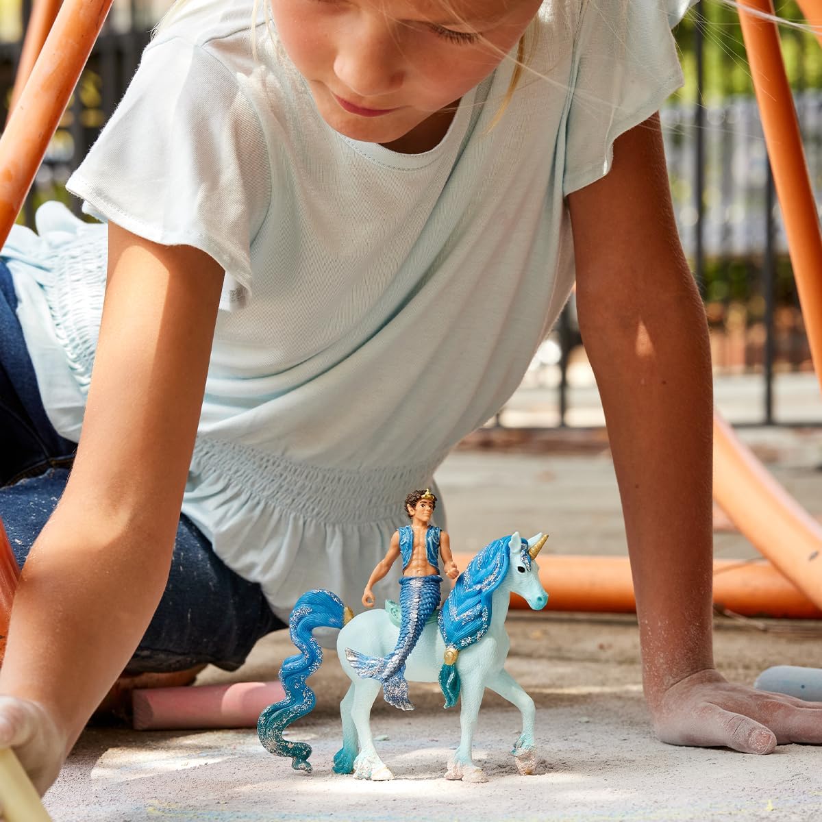 Schleich bayala Mermaid Aryon & Blue Unicorn Figure Set (2-Piece) — view 3