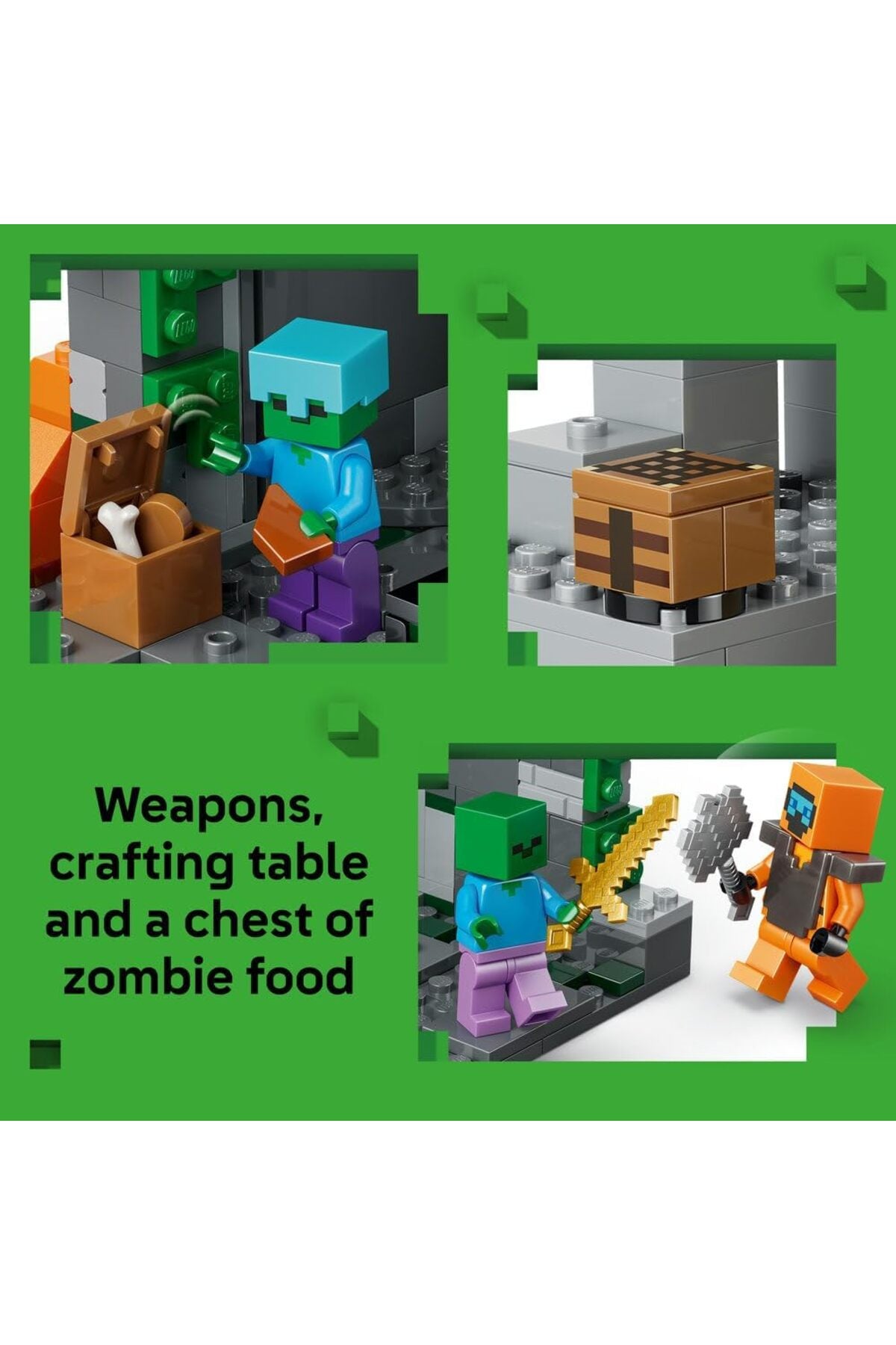 LEGO Minecraft Zombie Dungeon Building Set – 284 Pieces — view 3