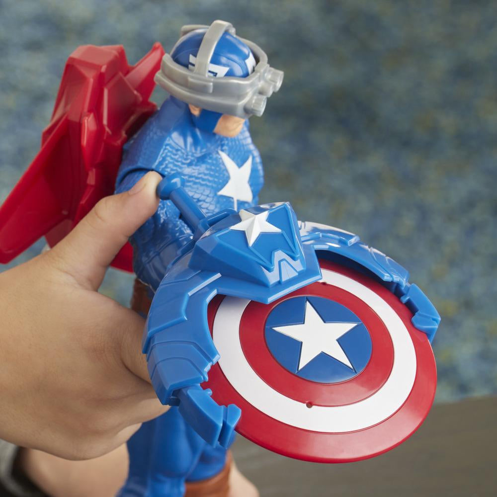 Marvel Avengers Titan Hero Series Blast Gear Captain America E7374 - Colorland Toys