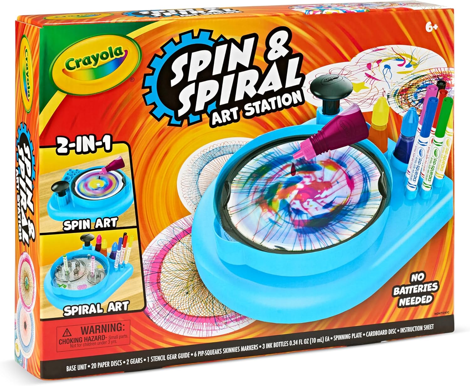 Crayola Spin & Spiral Art Station, Spin Art Machine for Kids — view 3