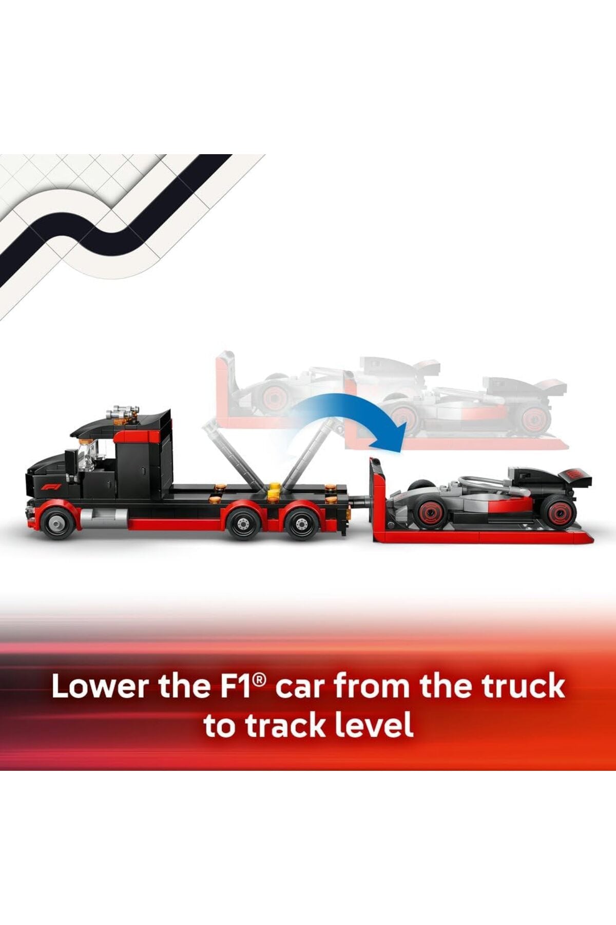 LEGO City F1 Display Truck with Audi F1 Race Car — view 3