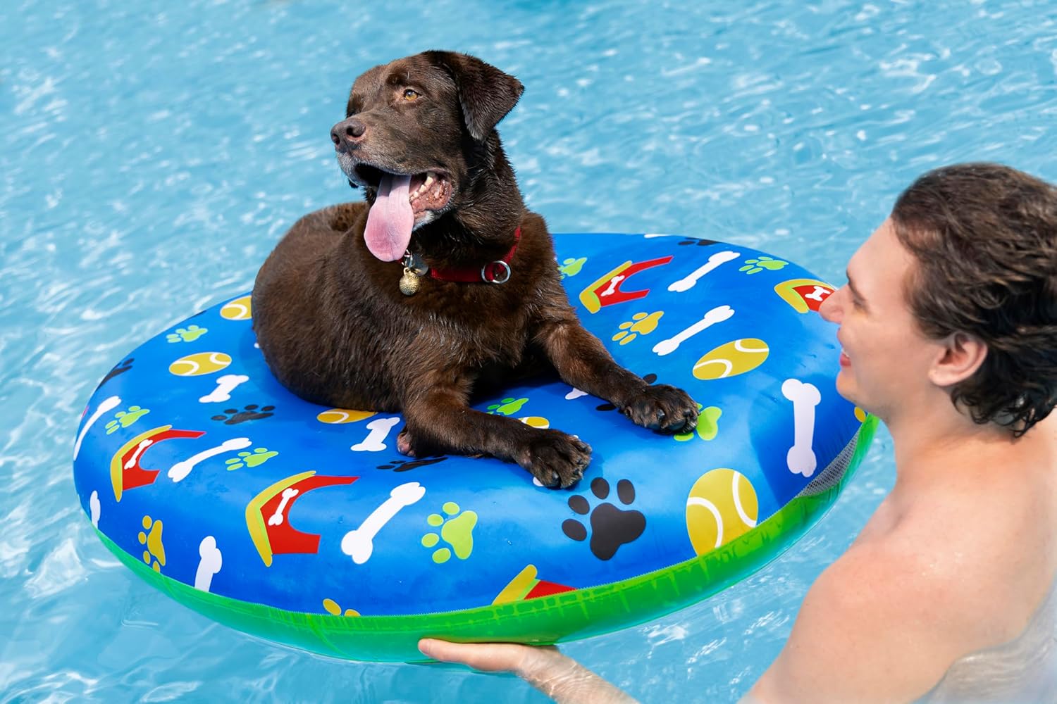 Bestway Pet Paw Air Mattress for Pets, 142 x 95 x 17 cm, 45 kg Capacity — view 3