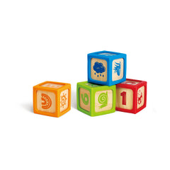 Hape Grip-N-Stack Smart Blocks Early Learning Toy - 4 Pcs — view 3