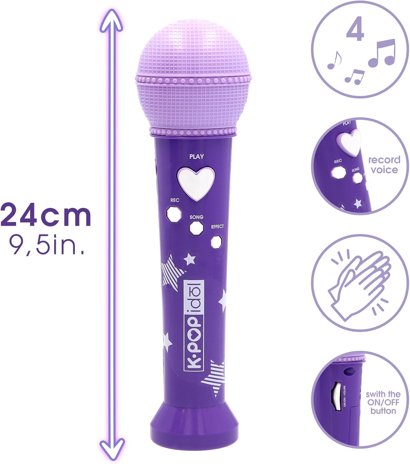 KPop Idol Micro Recorder Battery Operated for Young K-Pop Fans — view 3