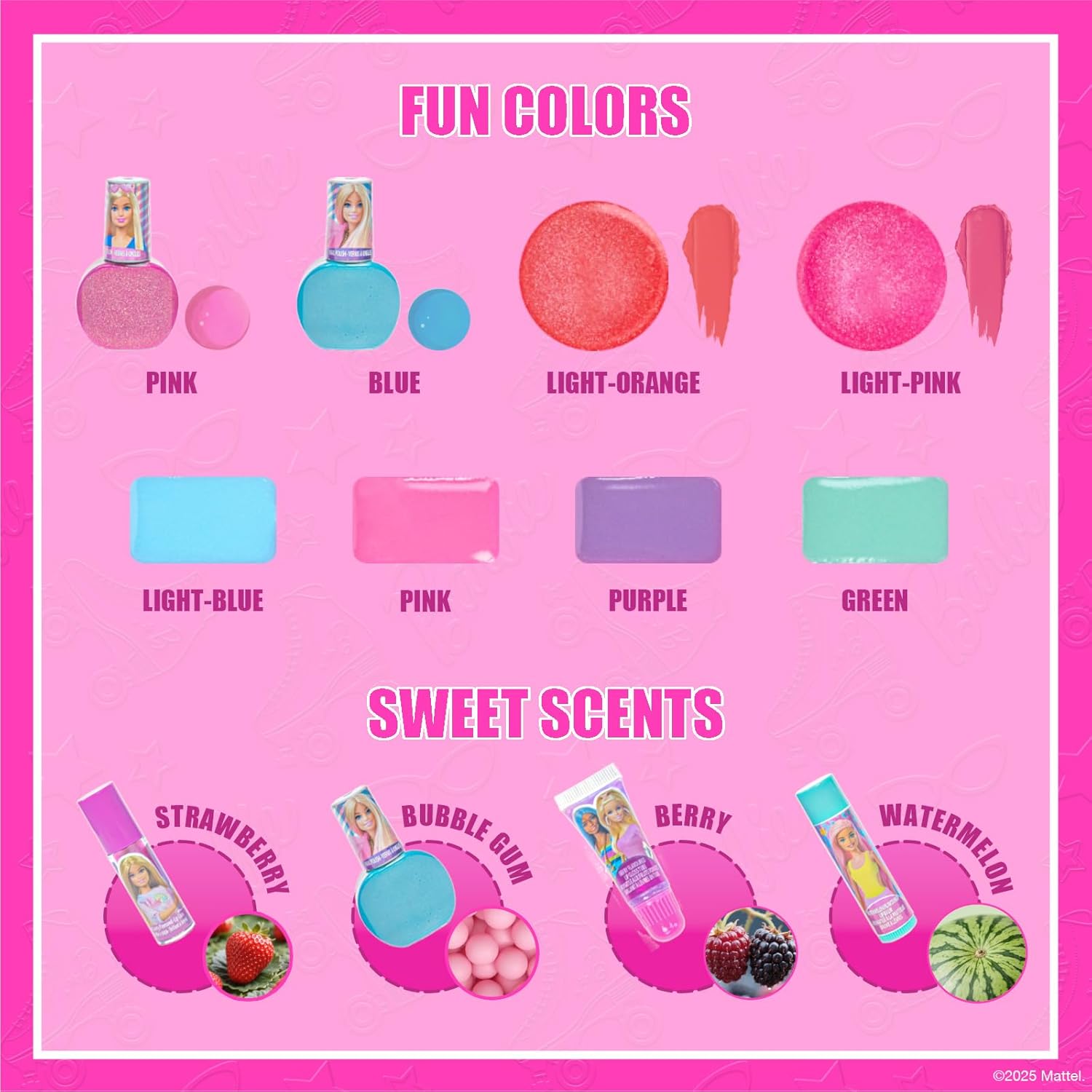 Townley Girl Barbie Movie Kids Washable Makeup Kit for Girls — view 3