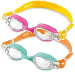 Intex Kids Swimming Goggles, Ages 3-8, 2-Pack Assorted Colors — view 3