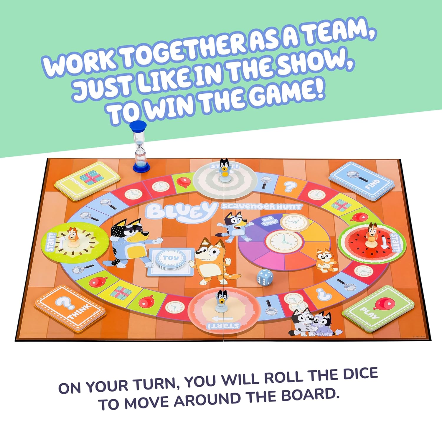 Bluey Scavenger Hunt Board Game — Family Fun with Activities & Questions — view 3