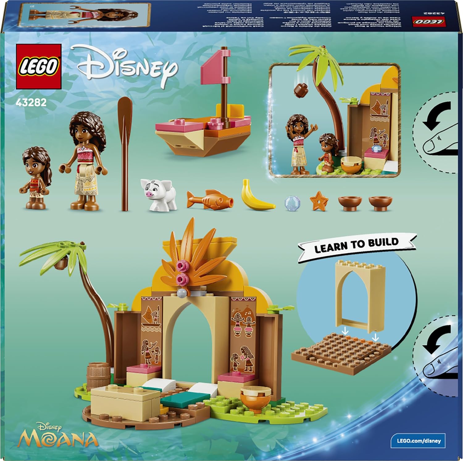 LEGO Disney Moana Village House & Boat Toy Set for Kids 4+ — view 3