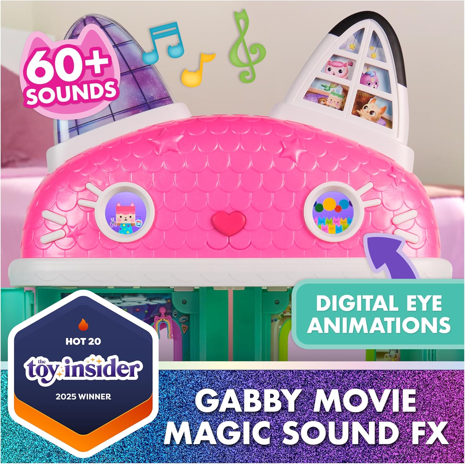 Gabby's Dollhouse: Meow-mazing Interactive Dollhouse Set for Kids — view 3