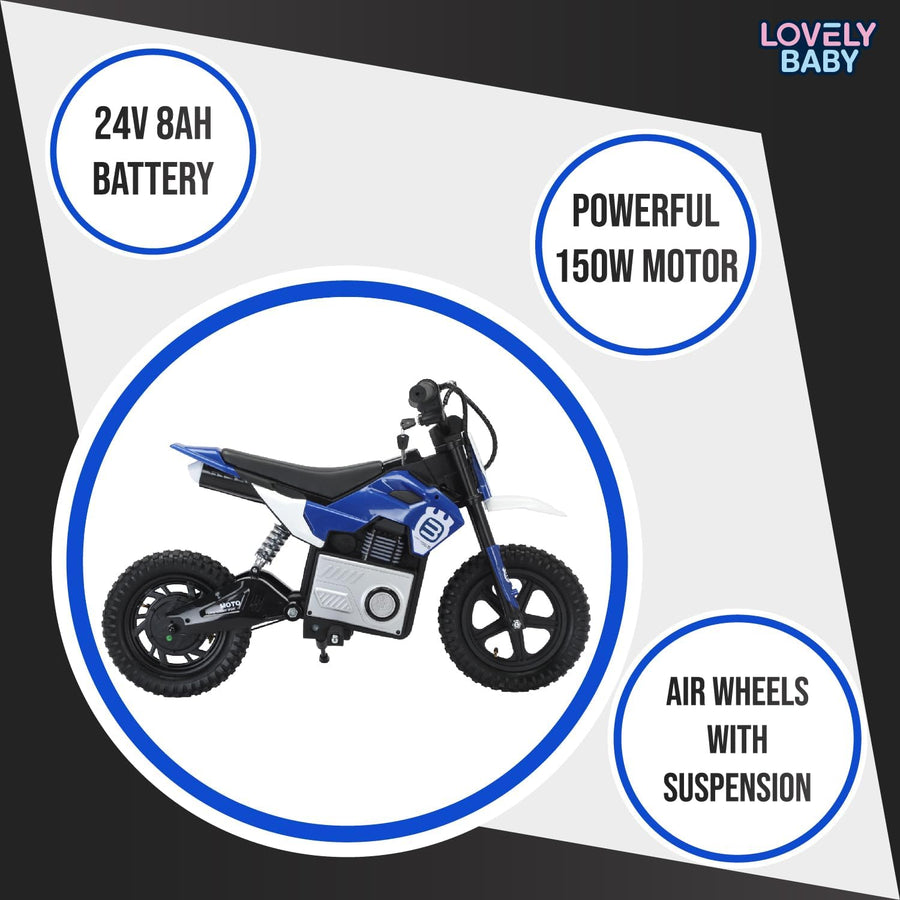 Kids Electric Dirt Bike Pink 24V T10 — image 4