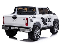 Megastar Licensed Ride On Mercedes Benz Police Car White 606J - Colorland Toys