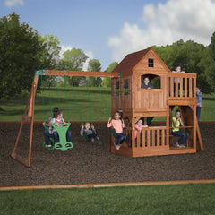 Backyard Discovery Pacific View Residential Wood Playset 1808058 - Colorland Toys