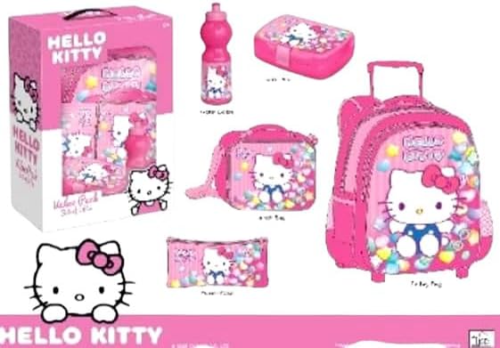 Sanrio Hello Kitty Trolley Bag 5 In 1 16-Inch FKVPT16-407 — view 4