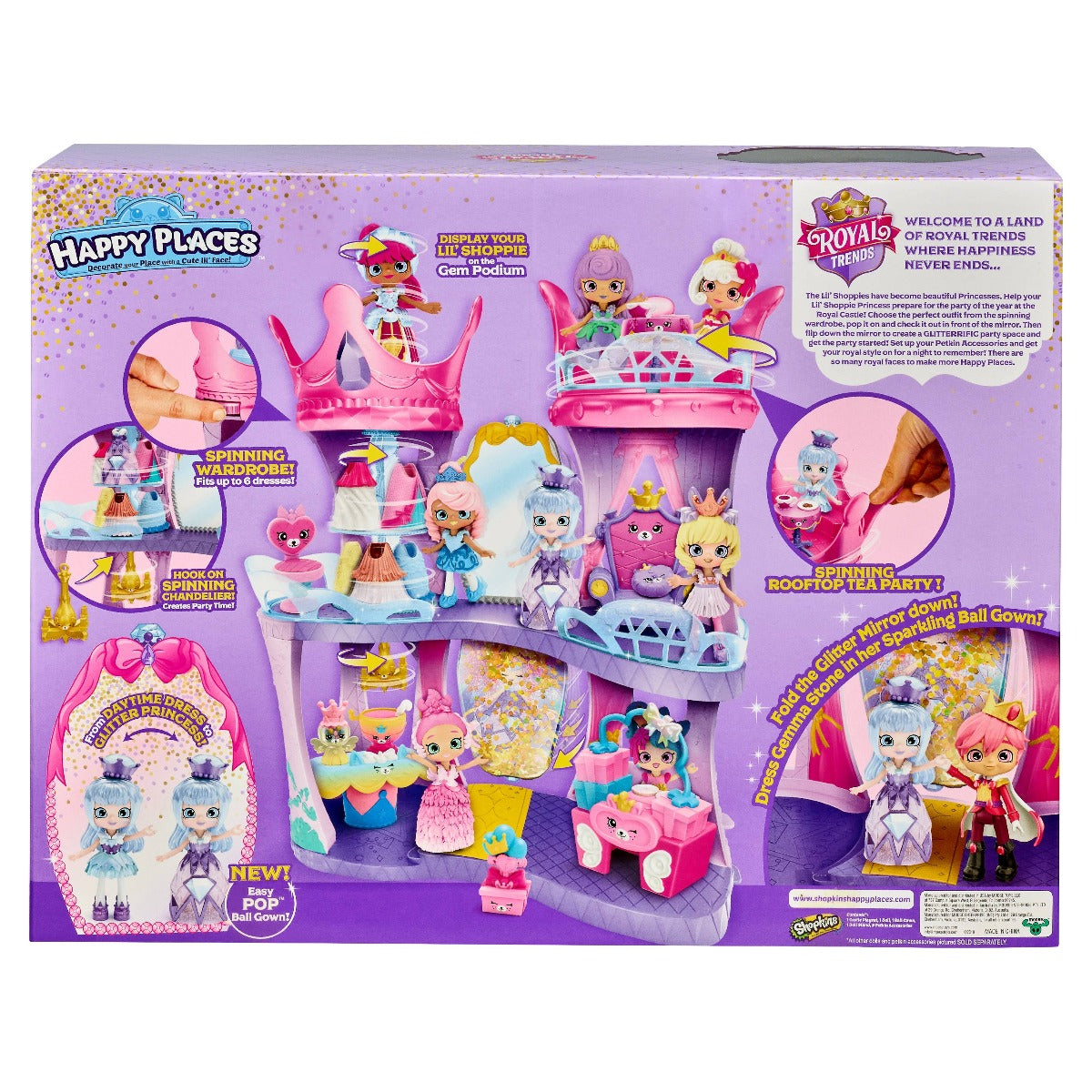 Shopkins Happy Places Doll House Line Royal Castle Playset - Colorland Toys