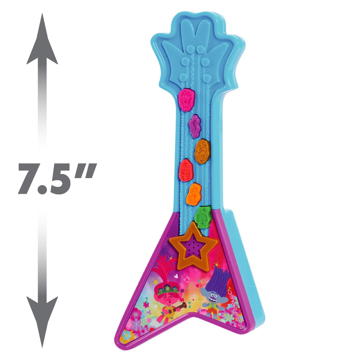 Trolls World Tour Poppys Mini Groovin Guitar - Colorland Toys