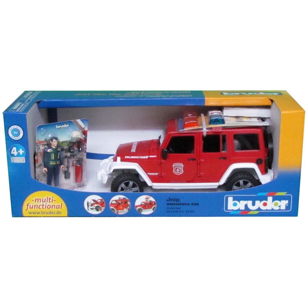 Bruder Jeep Rubicon Fire Rescue Vehicle - Colorland Toys