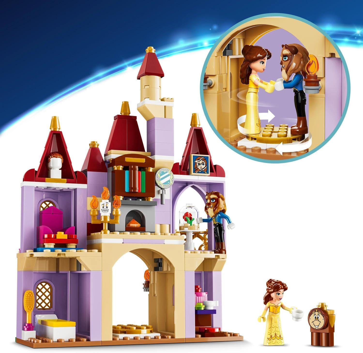 LEGO Disney Princess Belle and Beast's Enchanted Castle Construction Toy (43289) — view 4