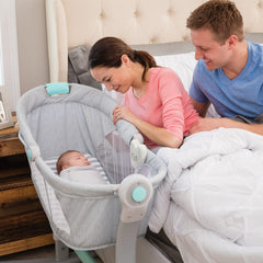 Summer Infant By Your Bed Sleeper and Teal Stripe Grey - Colorland Toys