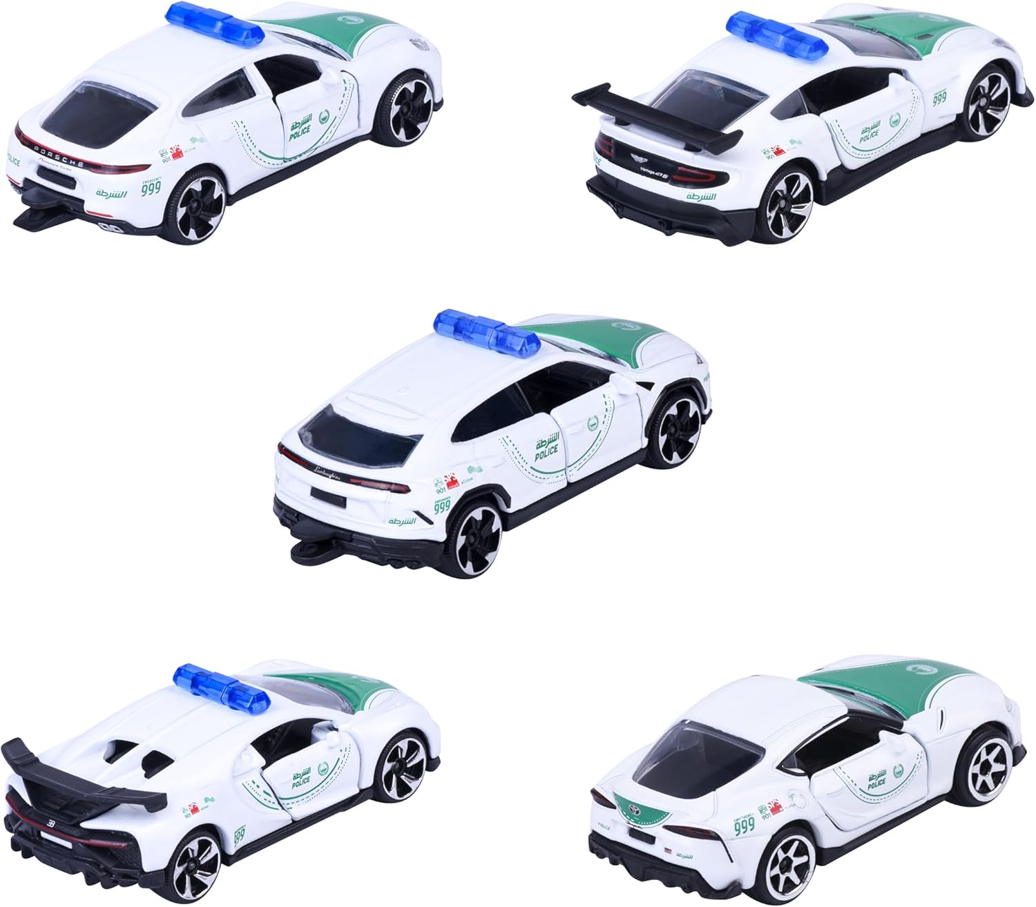 Majorette Dubai Police 5 Pack Die Cast – Super Cars (1:64 Scale) — view 4
