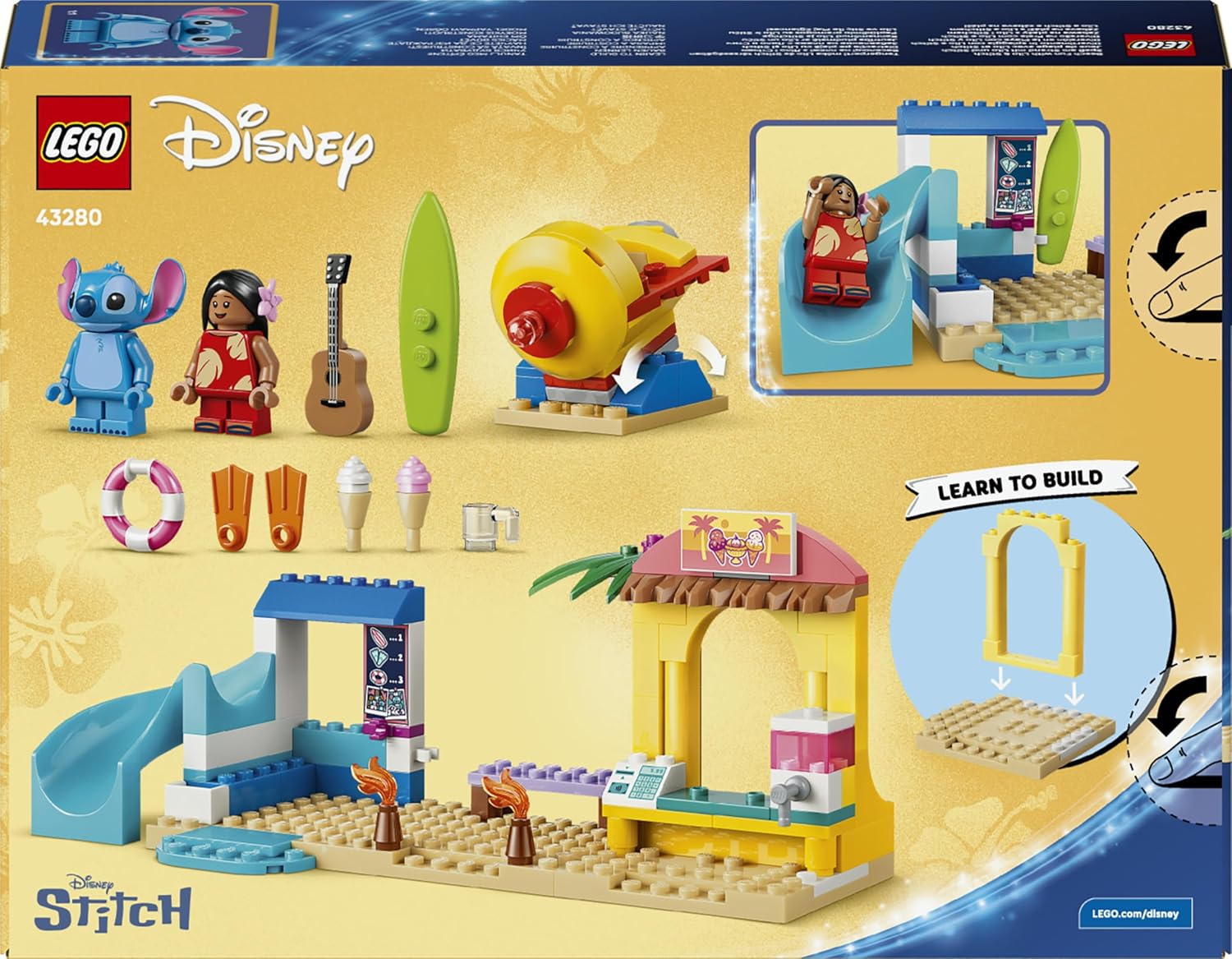LEGO Disney Beach Fun with Lilo & Stitch Educational Toy (43280) — view 4
