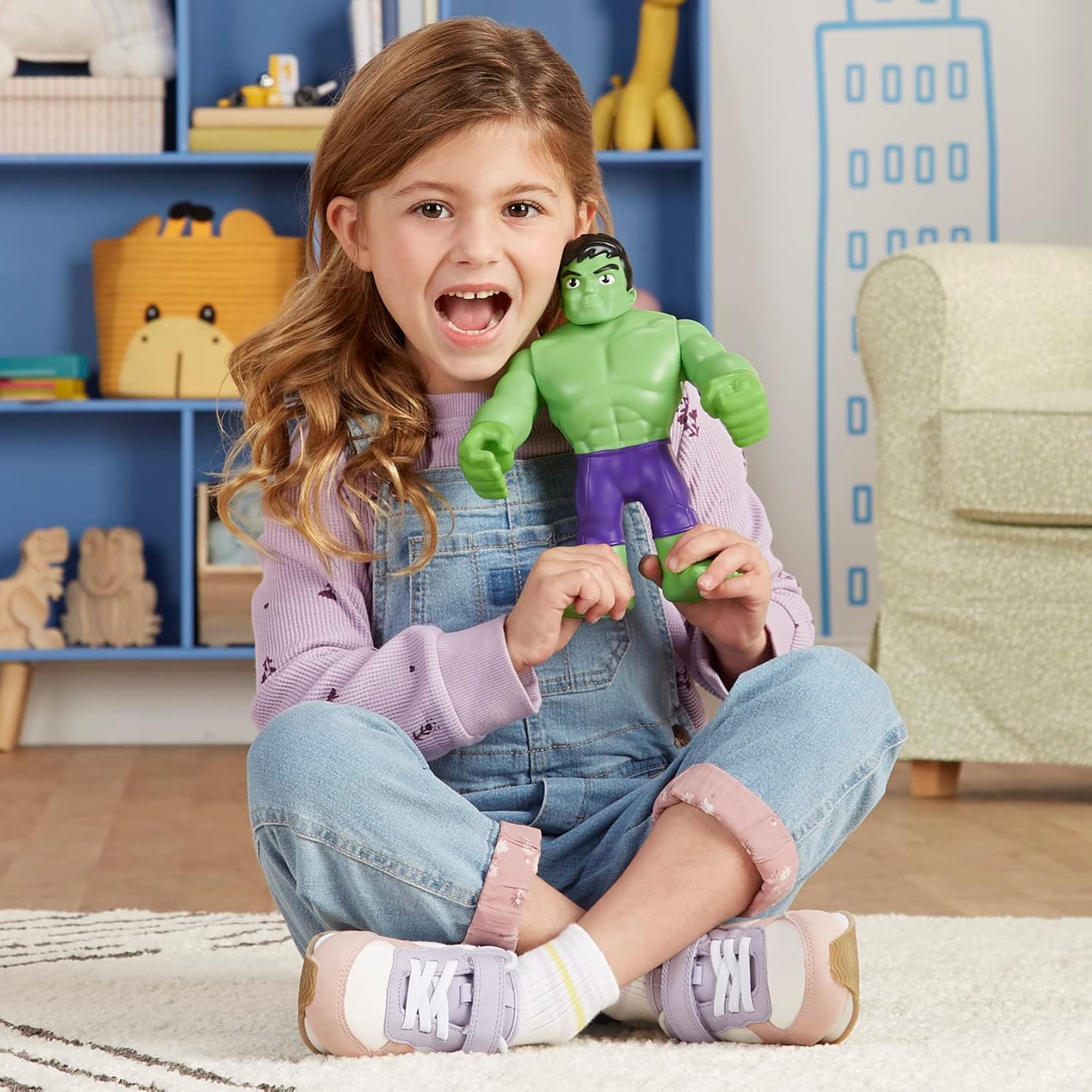 SAF Supersized Hulk Action Figure – Spidey and His Amazing Friends — view 4