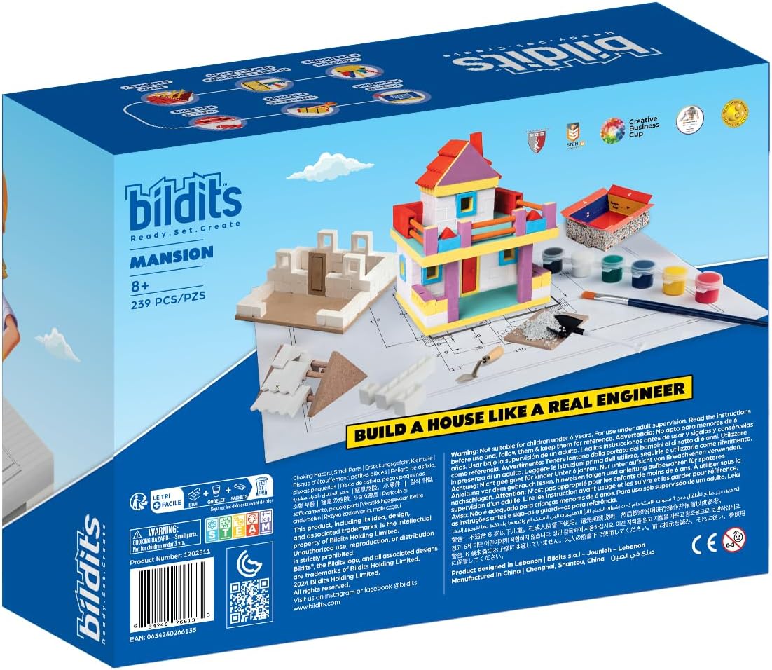 Bildits Mansion Construction Set for Kids 10+ (500 Pieces) — view 4
