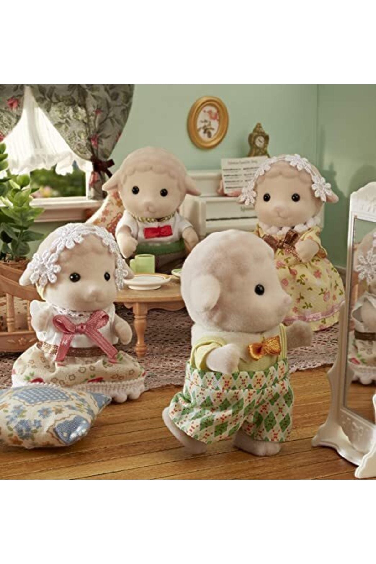 Sheep Family Animal Figures Set – 4 pcs, Shaking Arms & Legs — view 4