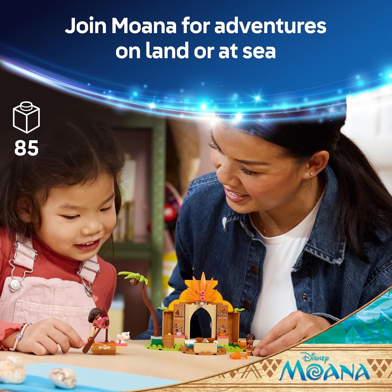 LEGO Disney Moana Village House & Boat Toy Set for Kids 4+ — view 4
