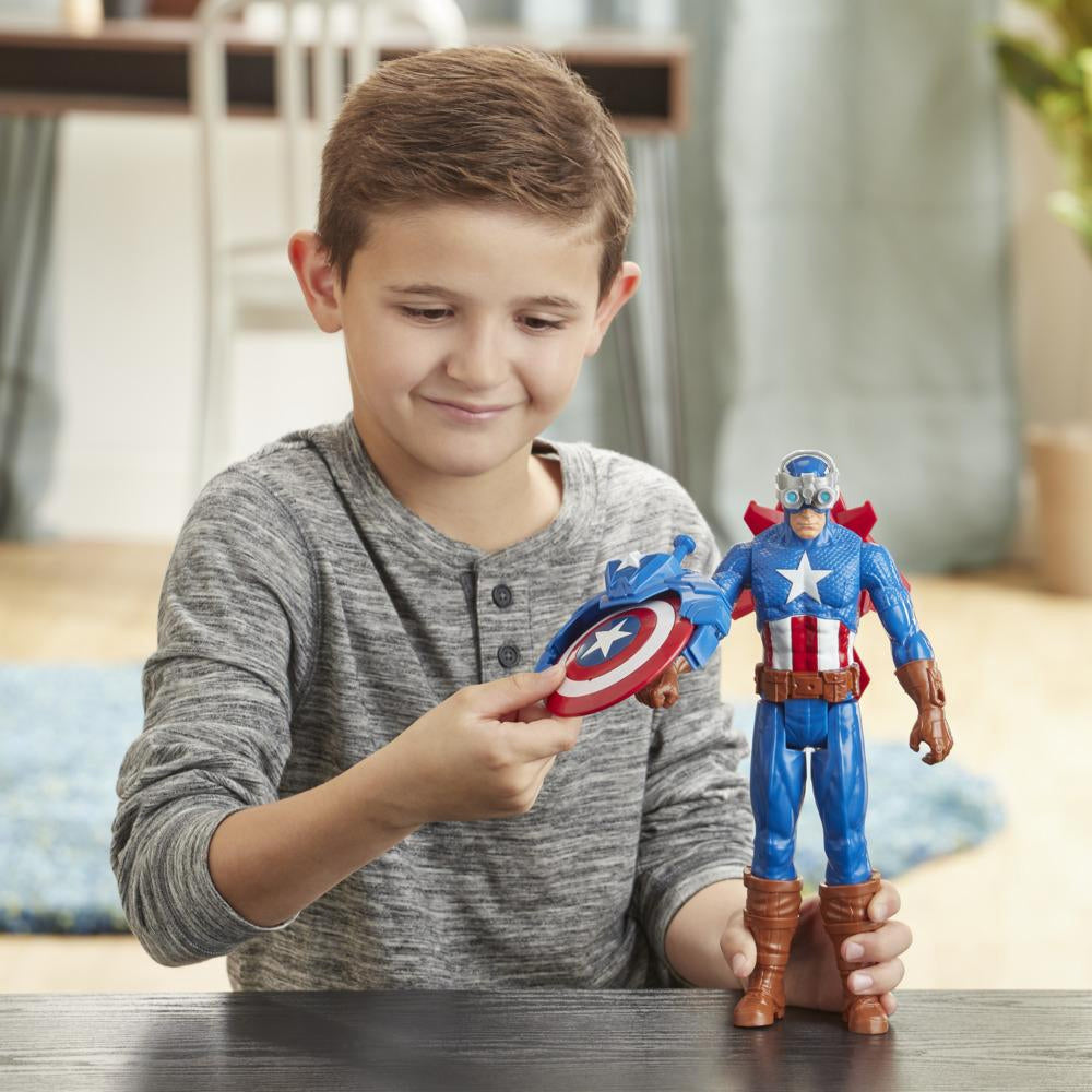 Marvel Avengers Titan Hero Series Blast Gear Captain America E7374 - Colorland Toys