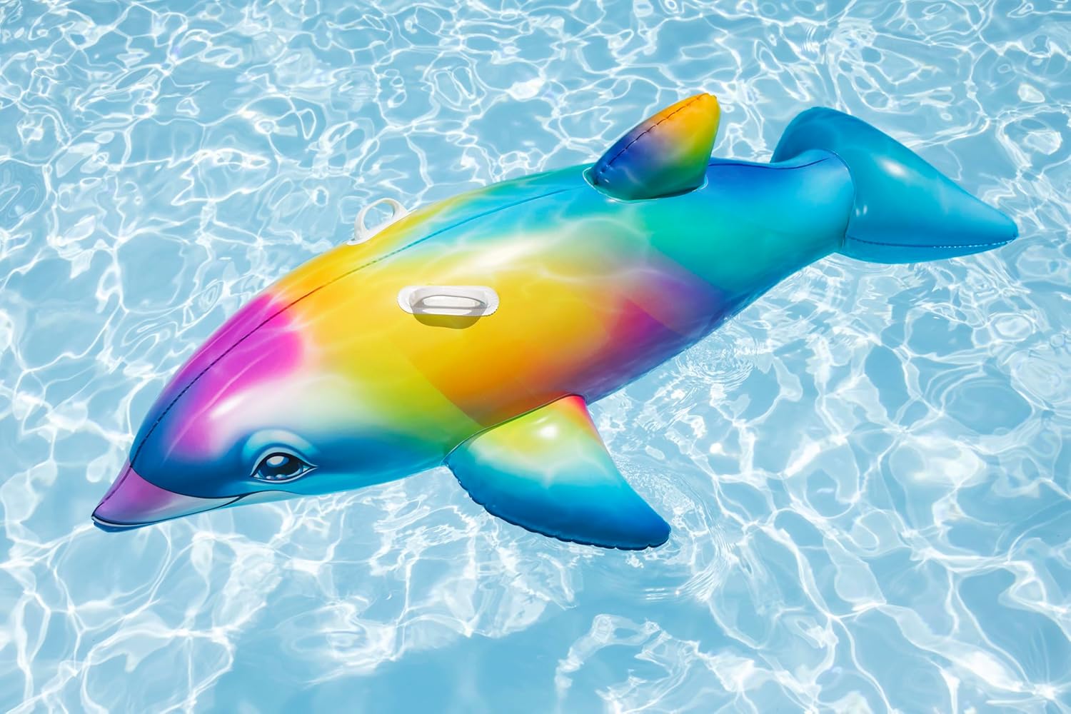 66" x 26" Dolphin Daydream Ride-On Car by Bestway — view 4
