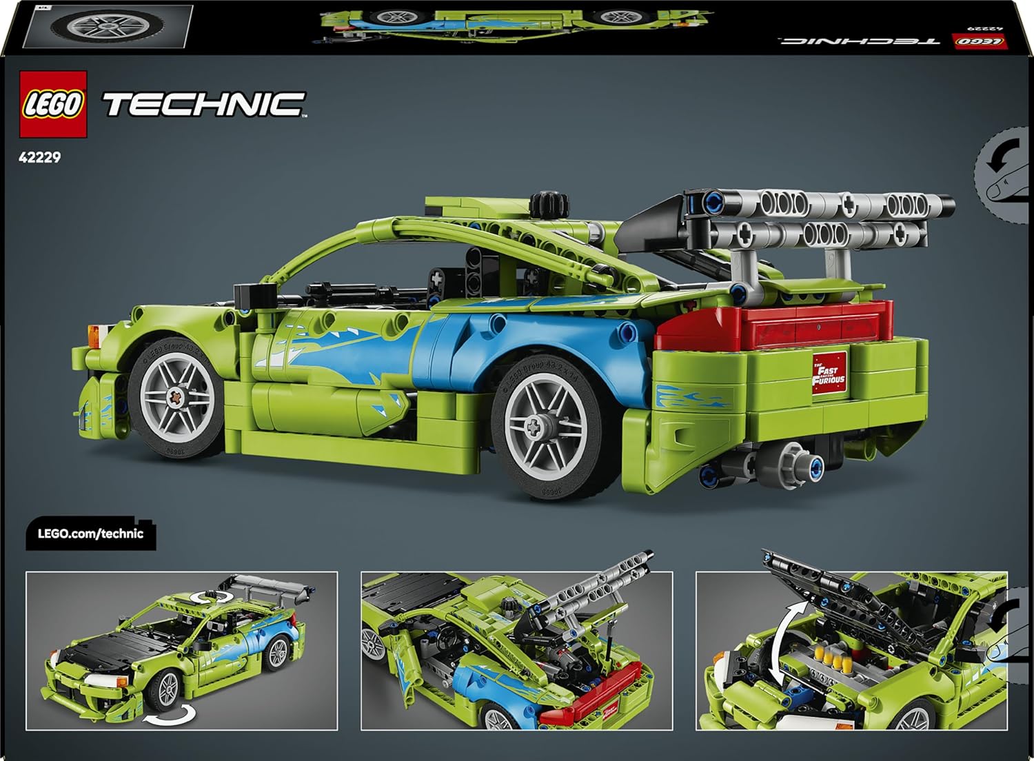 LEGO Technic Fast & Furious Mitsubishi Eclipse Car Building Set (42229) — view 4