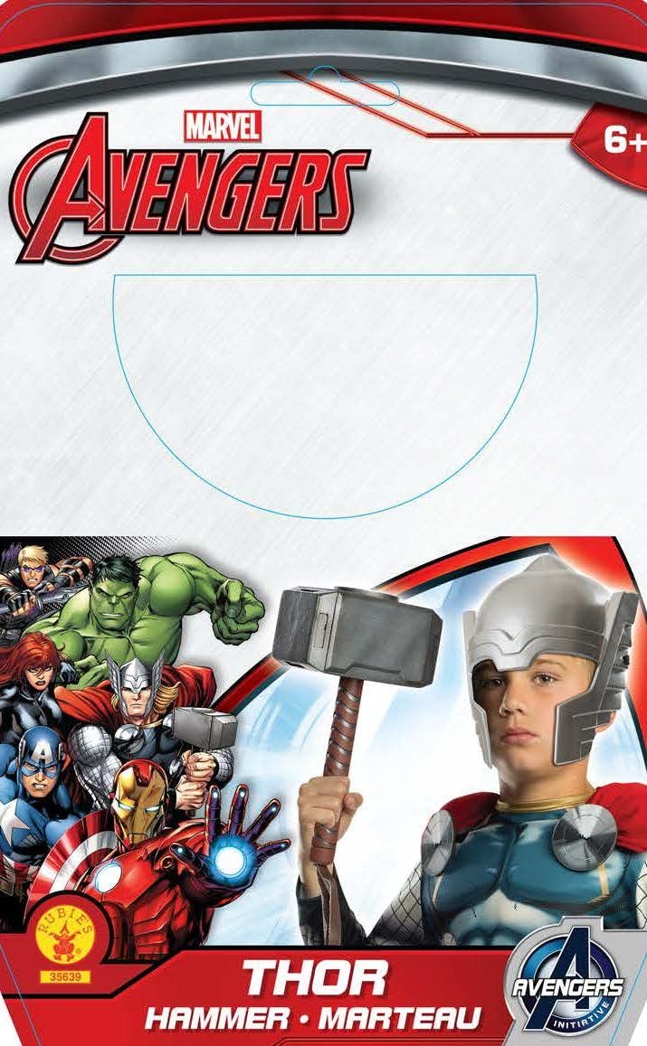 Rubies Avengers Deluxe Child Thor Hammer Marvel 35639 - Colorland Toys