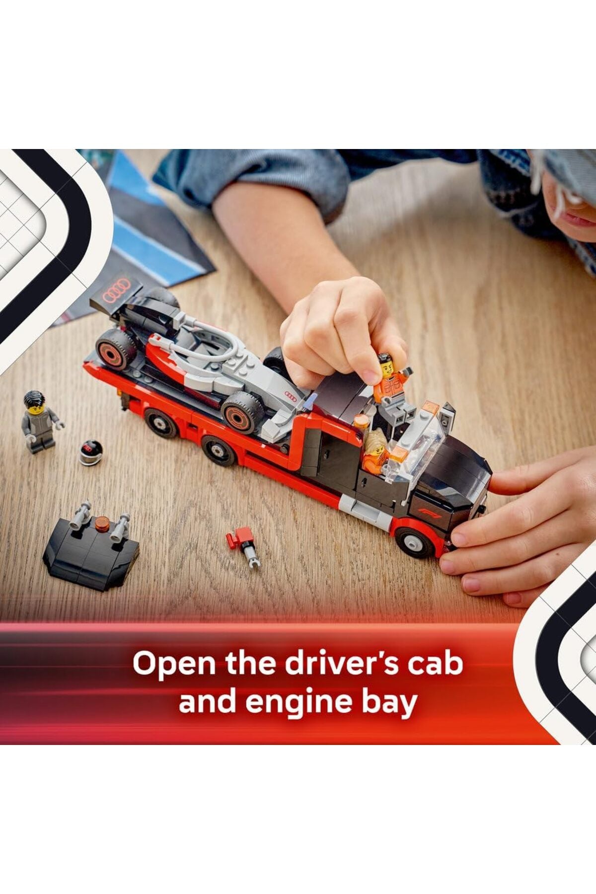 LEGO City F1 Display Truck with Audi F1 Race Car — view 4