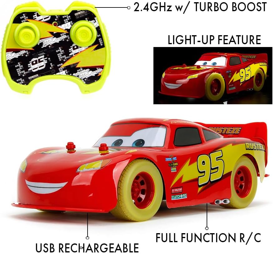 Jada RC Cars Glow Racers Lightning McQueen 1:14 253086000 — view 4