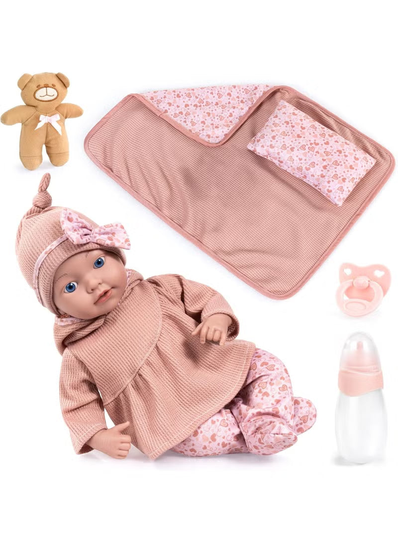 Reborn Baby Doll With Blanket And Pillow 38cm  93827AO — image 1