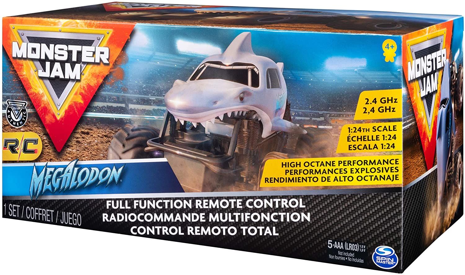 Monster Jam RC 1:24 Megalodon Truck 6044952 - Colorland Toys