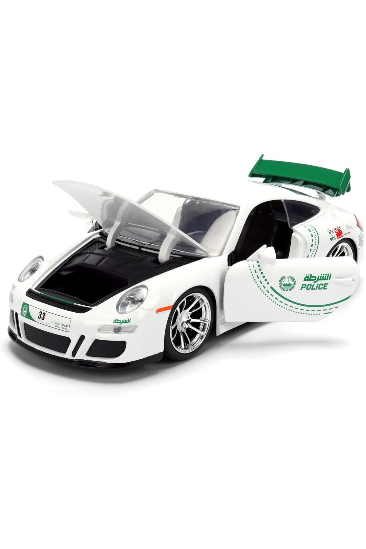 Jada Dubai Police Porsche 911 1:24 Scale Die-Cast Model — view 5