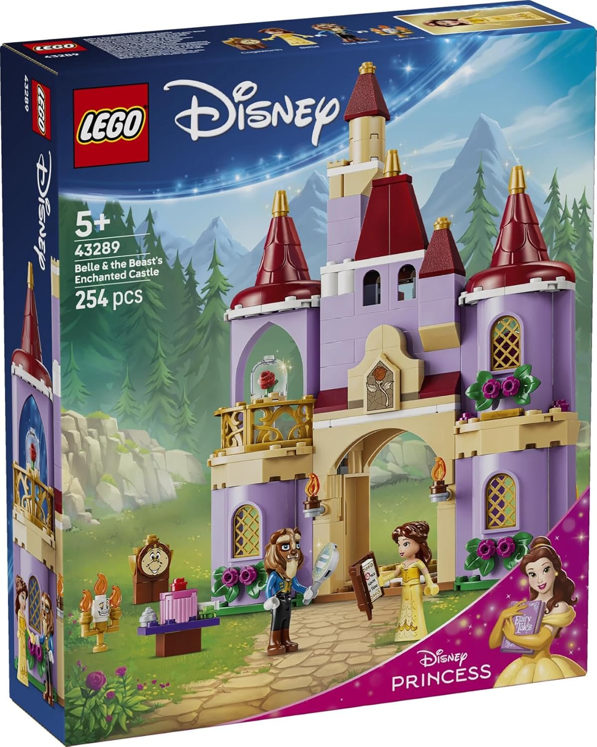 LEGO Disney Princess Belle and Beast's Enchanted Castle Construction Toy (43289) — view 5