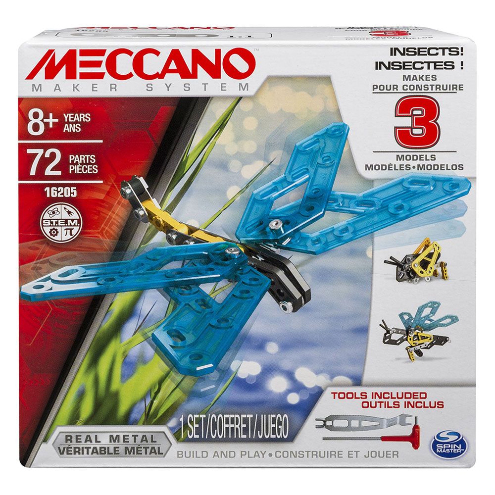Meccano Insects 3-Model Set 72pcs 6026714N - Colorland Toys
