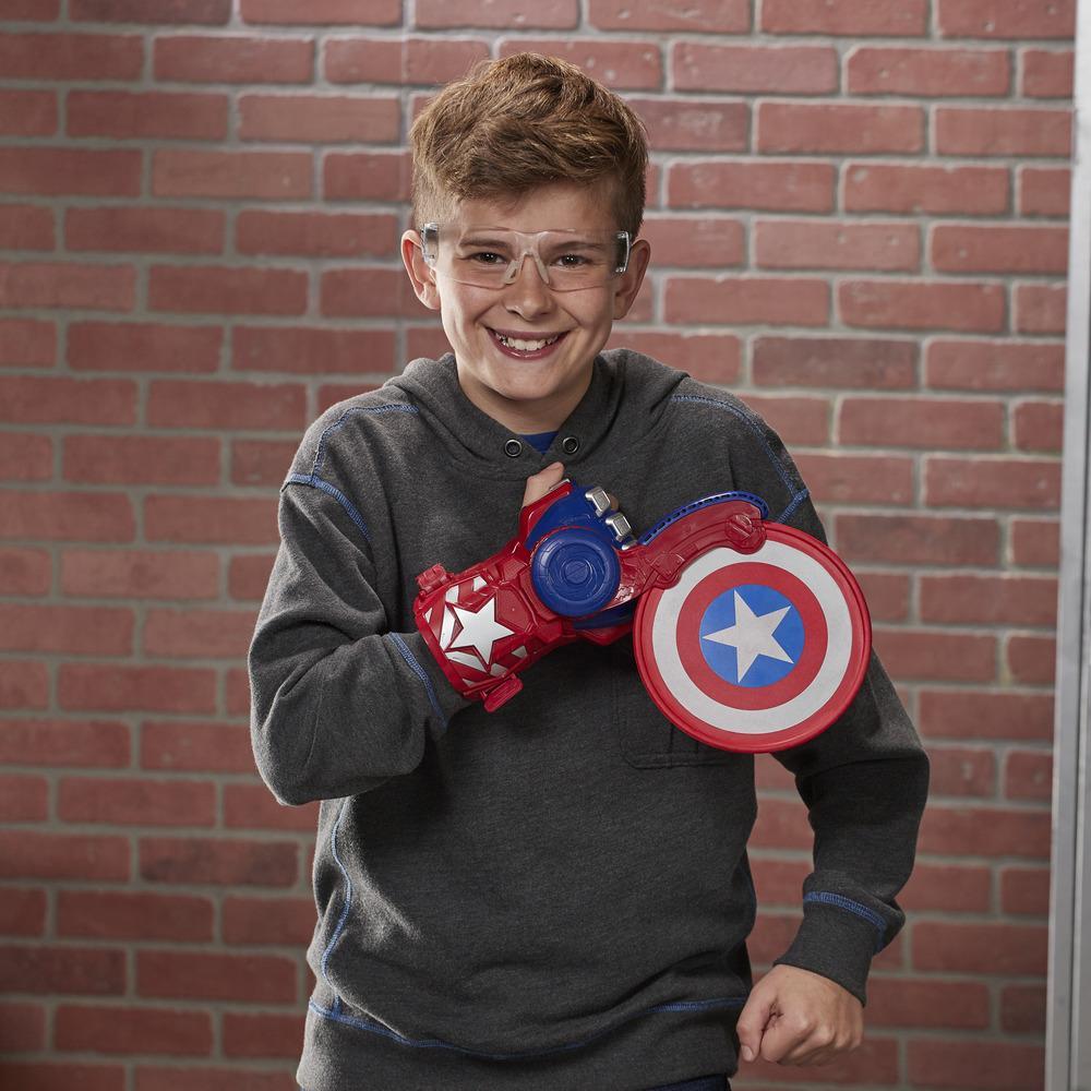Avengers NERF Power Moves Marvel Captain America Shield Sling NERF Disc Launching Toy - Colorland Toys