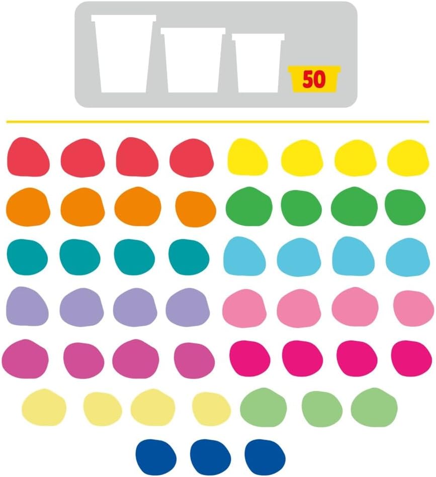 Play-Doh 50 Pack Rainbow Favors, Mini Cans, 13 Colors, Party Supplies — view 5